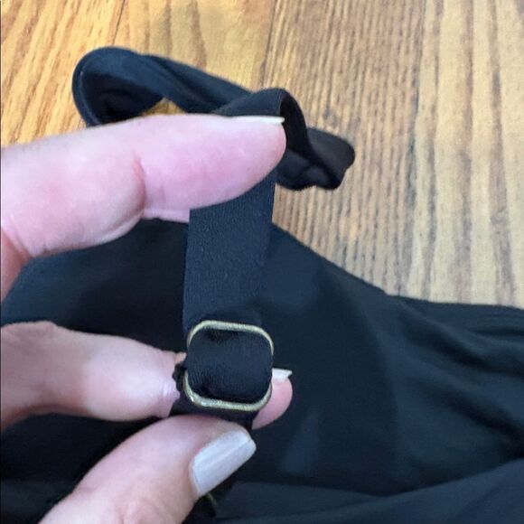 Andie Bikini Set Havana Top High Waisted Bottom Black‎ size XXL NWT - Picture 7 of 7